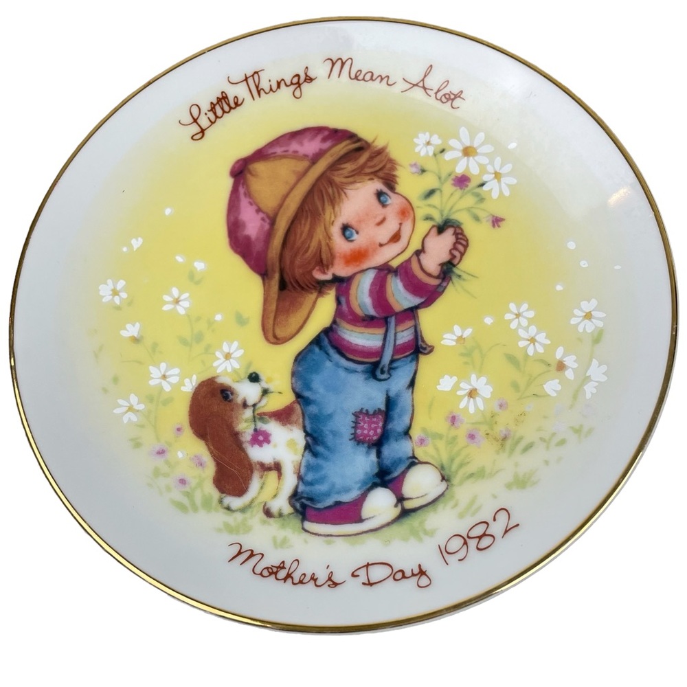 Vintage Avon 1982 Little Things Mean A Lot Small Dining Plate